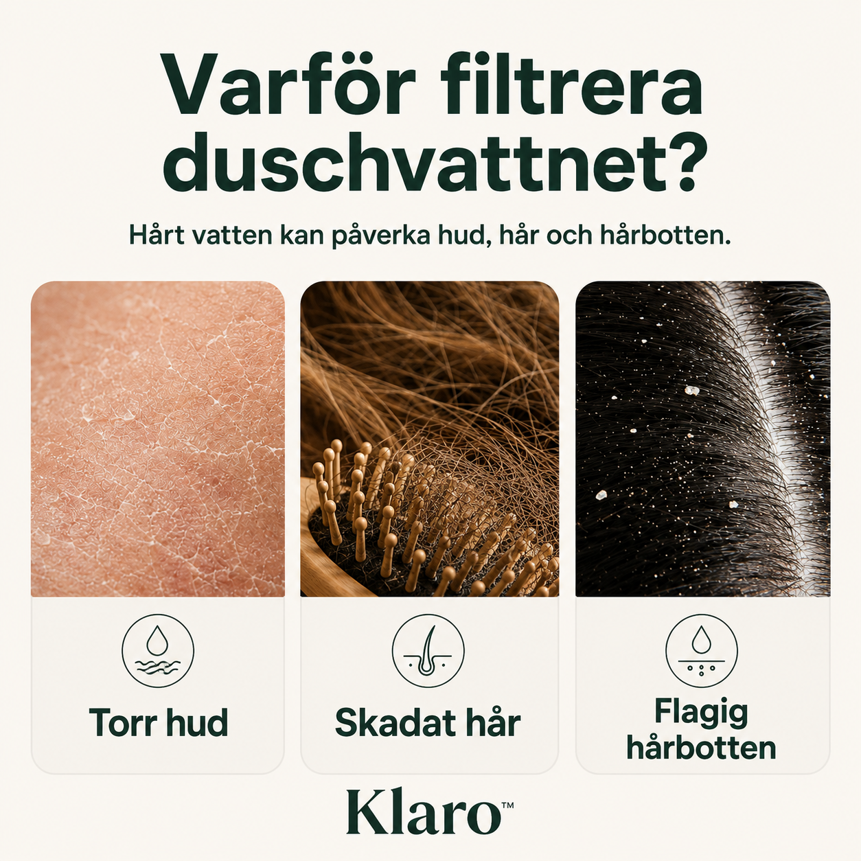 Klaro™ - Renare vatten för hud och hår, obegränsat tryck